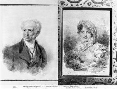 Self Portrait and Portrait of Princess Bagration by Jean Baptiste Isabey